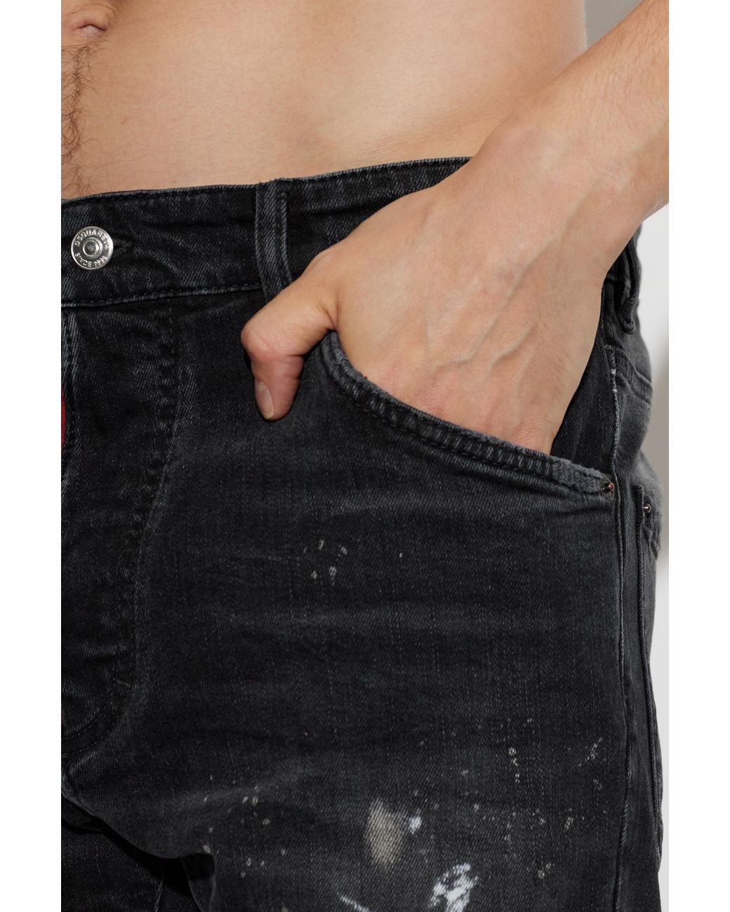 DSquared² Black 'Teddy' Jeans for men