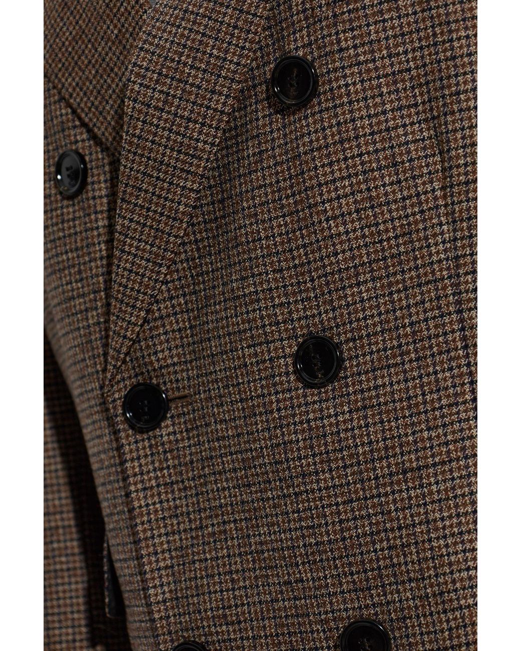 AMI Brown Wool Blazer With Double Vent for men