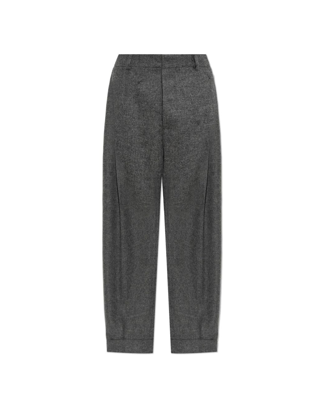 DSquared² Gray Wool Trousers for men
