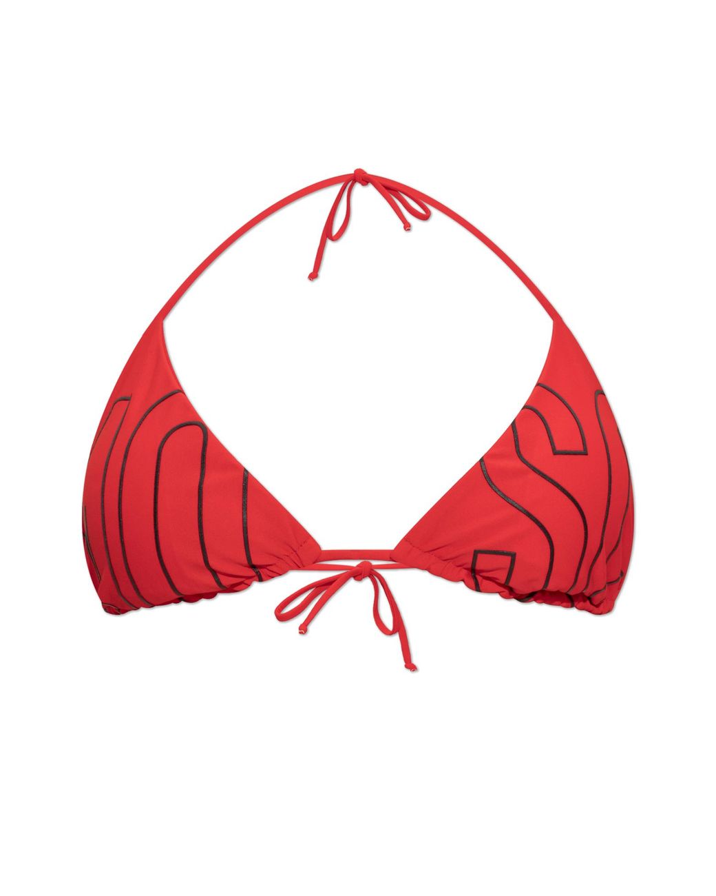 Moschino Red Bikini Top