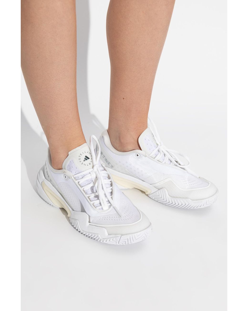 Adidas By Stella McCartney White "Barricade" Sports Shoes