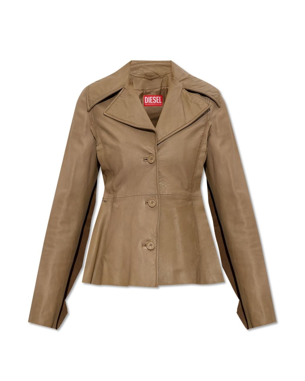 DIESEL Natural Leather Jacket 'L-Atoya'