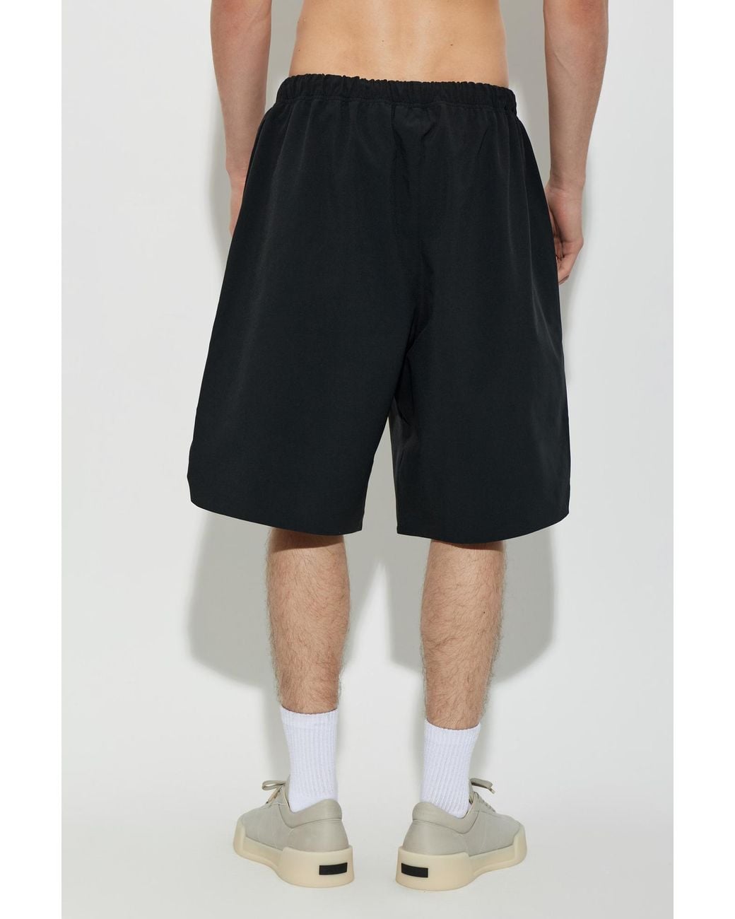 Fear Of God Blue Shorts With Embroidered Logo for men