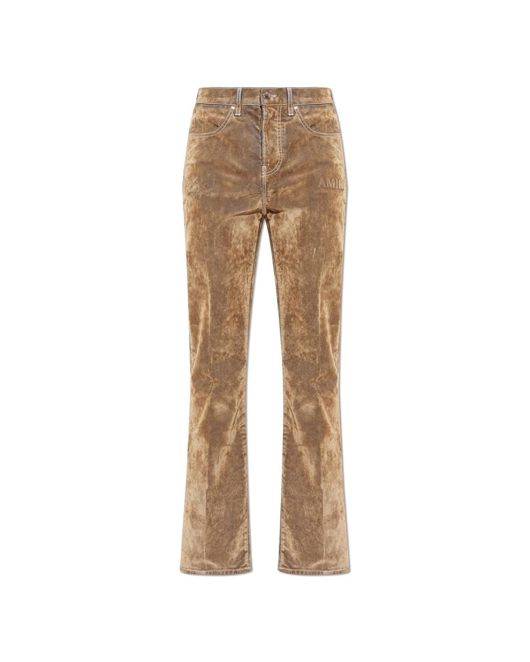 Amiri Natural Jeans With A Velvet Finish for men