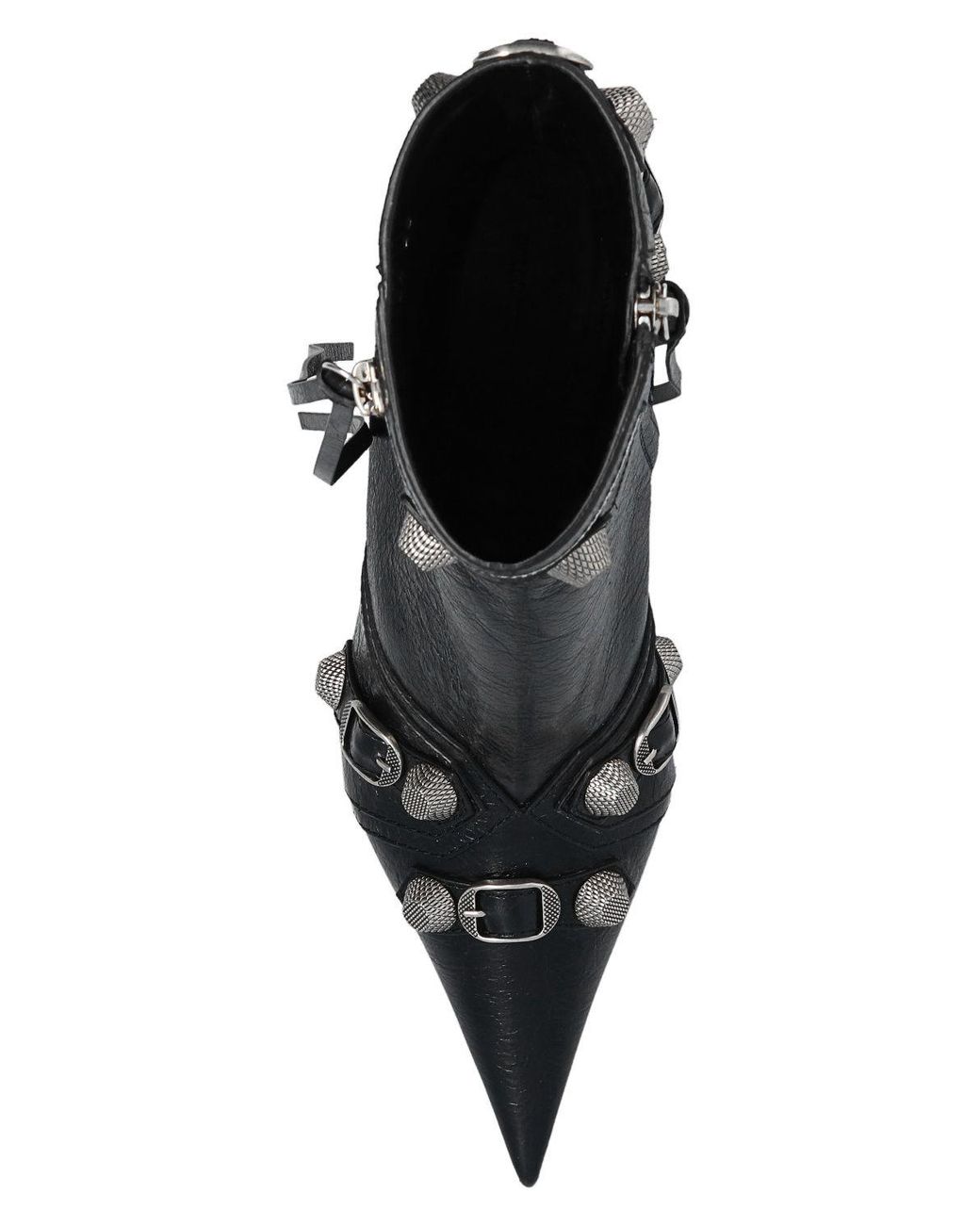 Balenciaga 'cagole' Heeled Ankle Boots in Black | Lyst