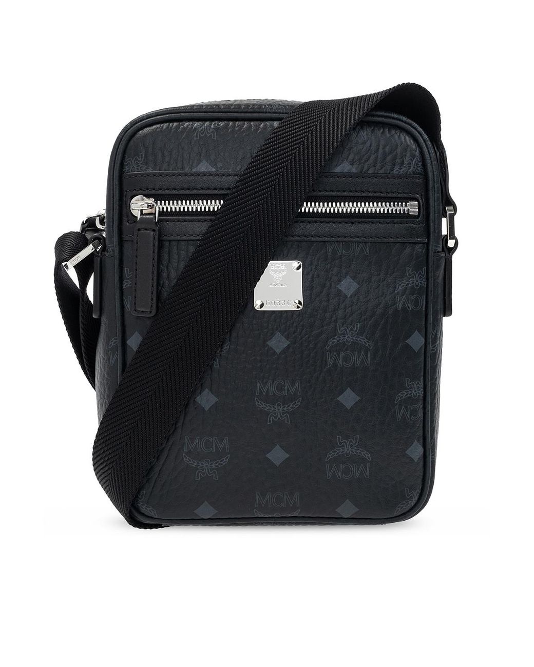 Mcm Shoulder Bag Black Nylon