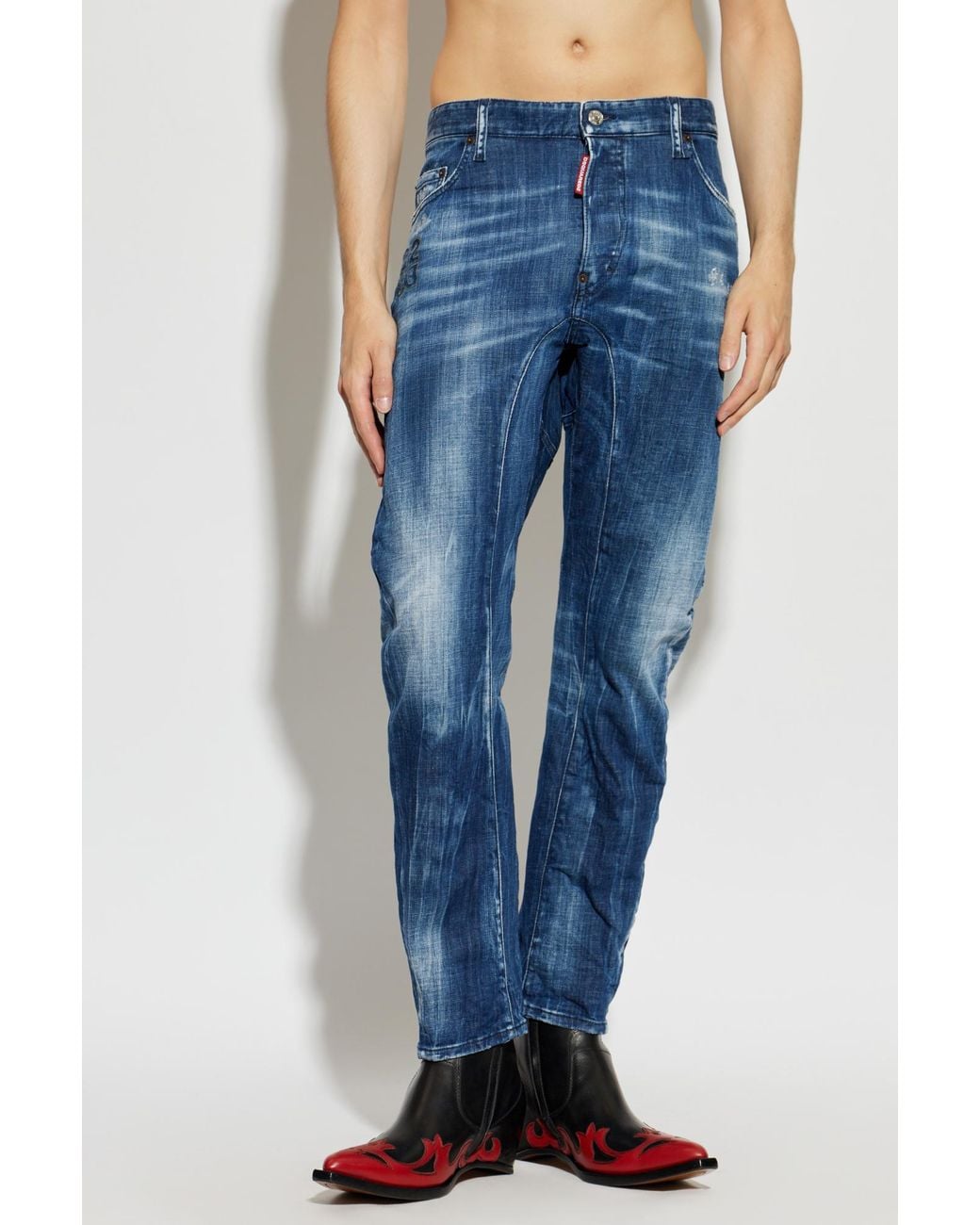 DSquared² Blue "Biker" Jeans for men