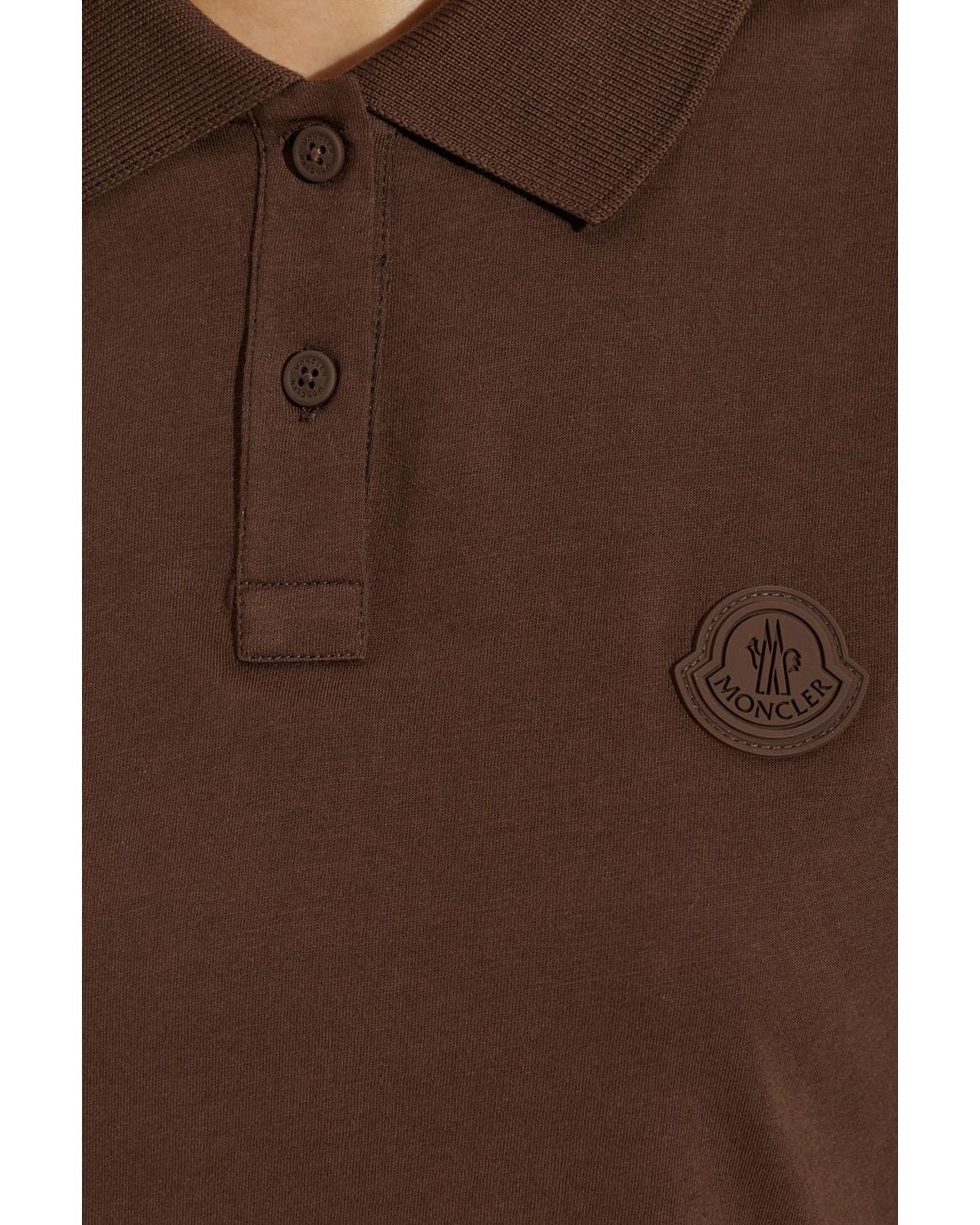 Moncler Blue Polo With Patch
