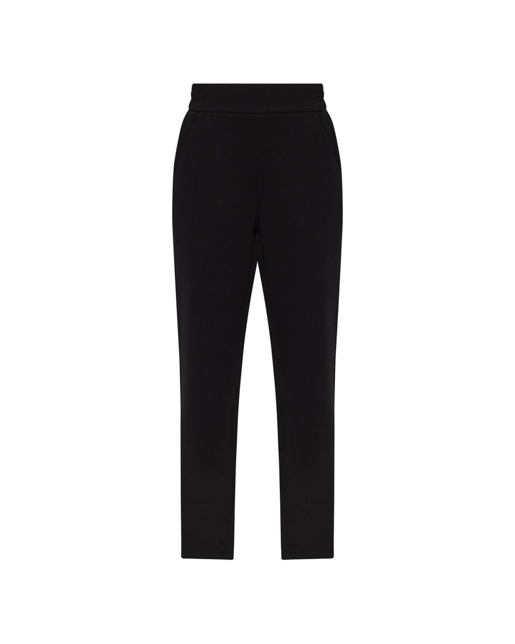 Emporio Armani Black Sweatpants With Printed Logo