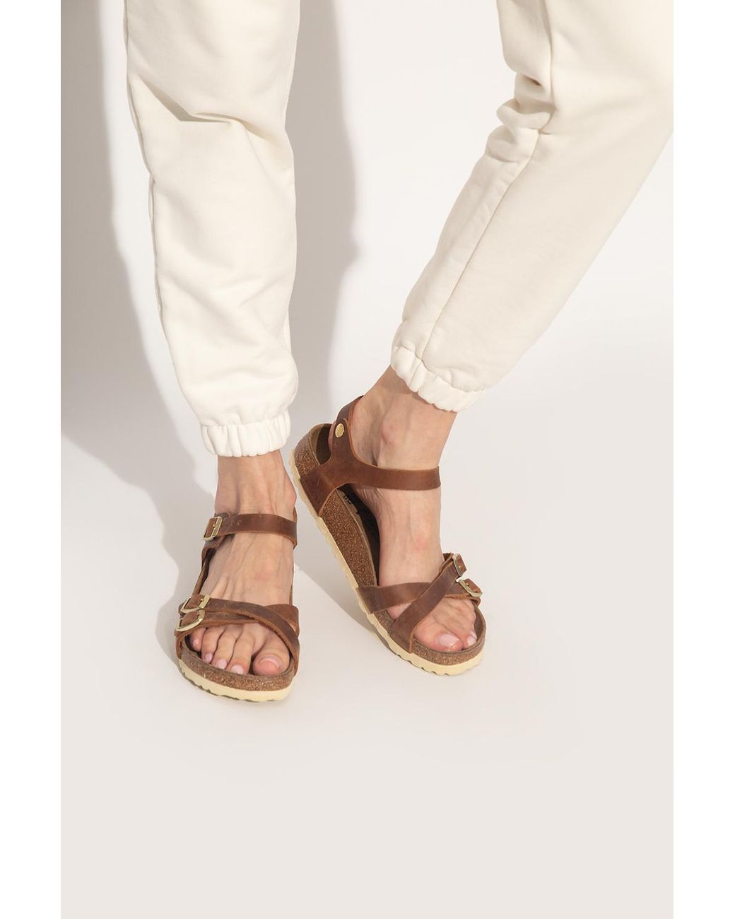Birkenstock 'kumba' Sandals in Brown | Lyst UK
