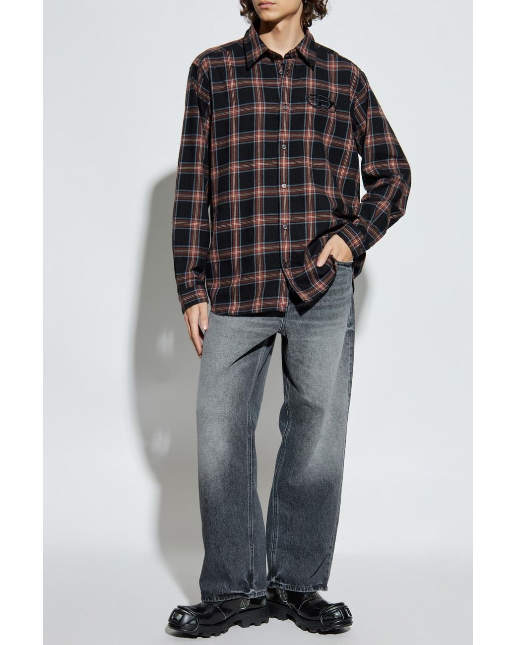 DIESEL Black Shirt 'S-Simply-Ajfi' for men