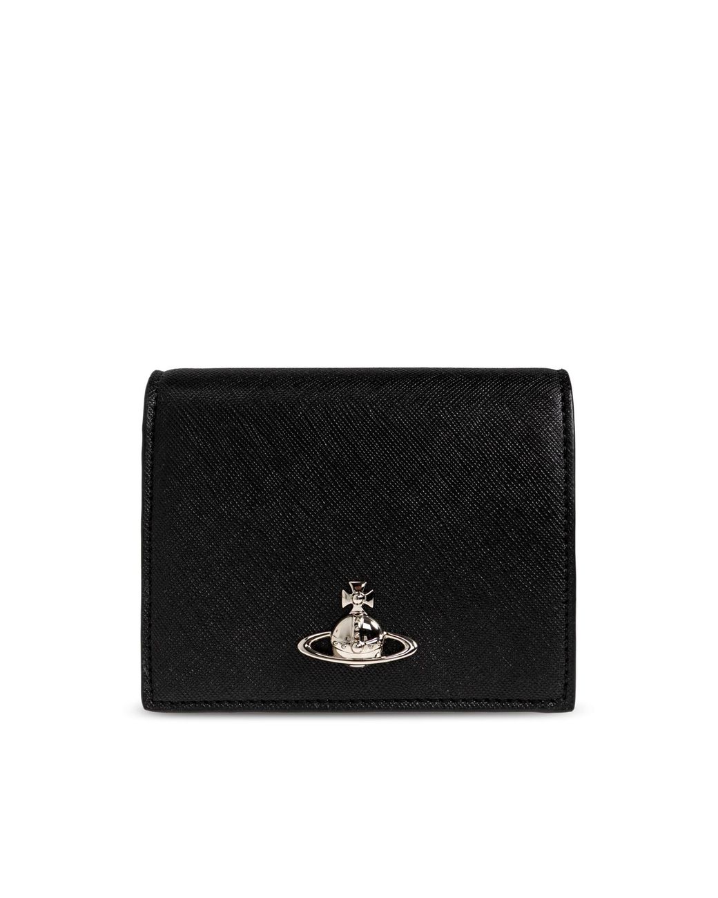 Vivienne Westwood Black Wallet With Application Logo