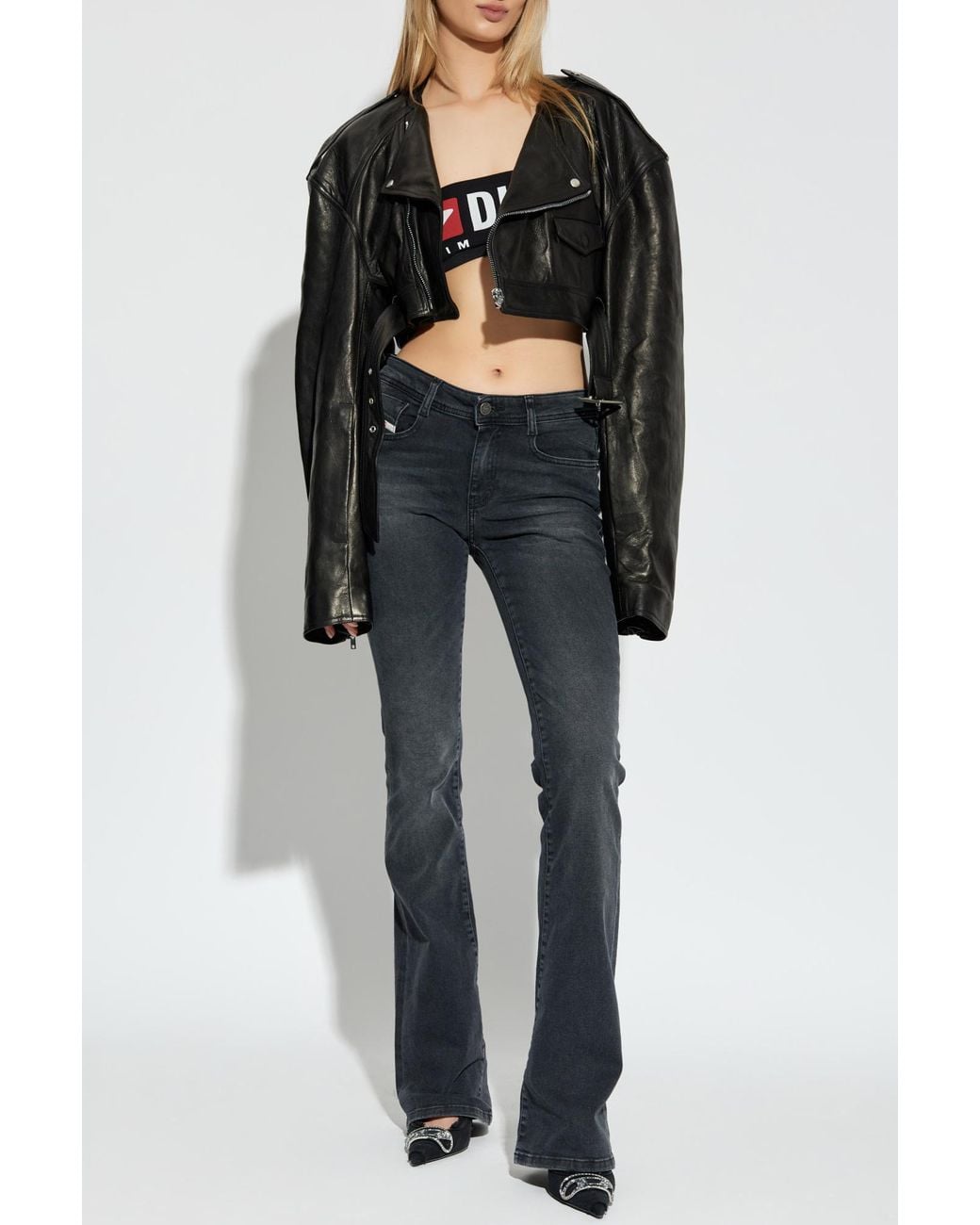 DIESEL Black Short Top 'Ufsb-Melanie'