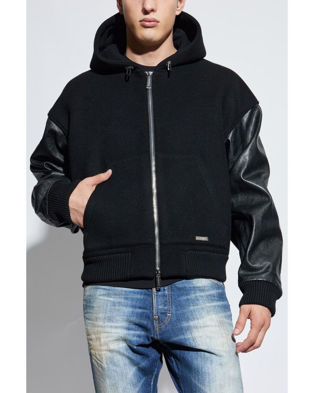 DSquared² Blue Wool Jacket for men