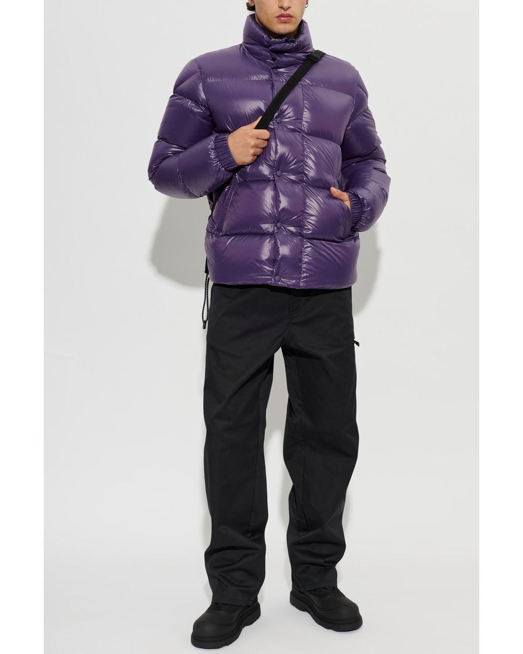 Moncler Purple Puffer Jacket 'Bendola' for men