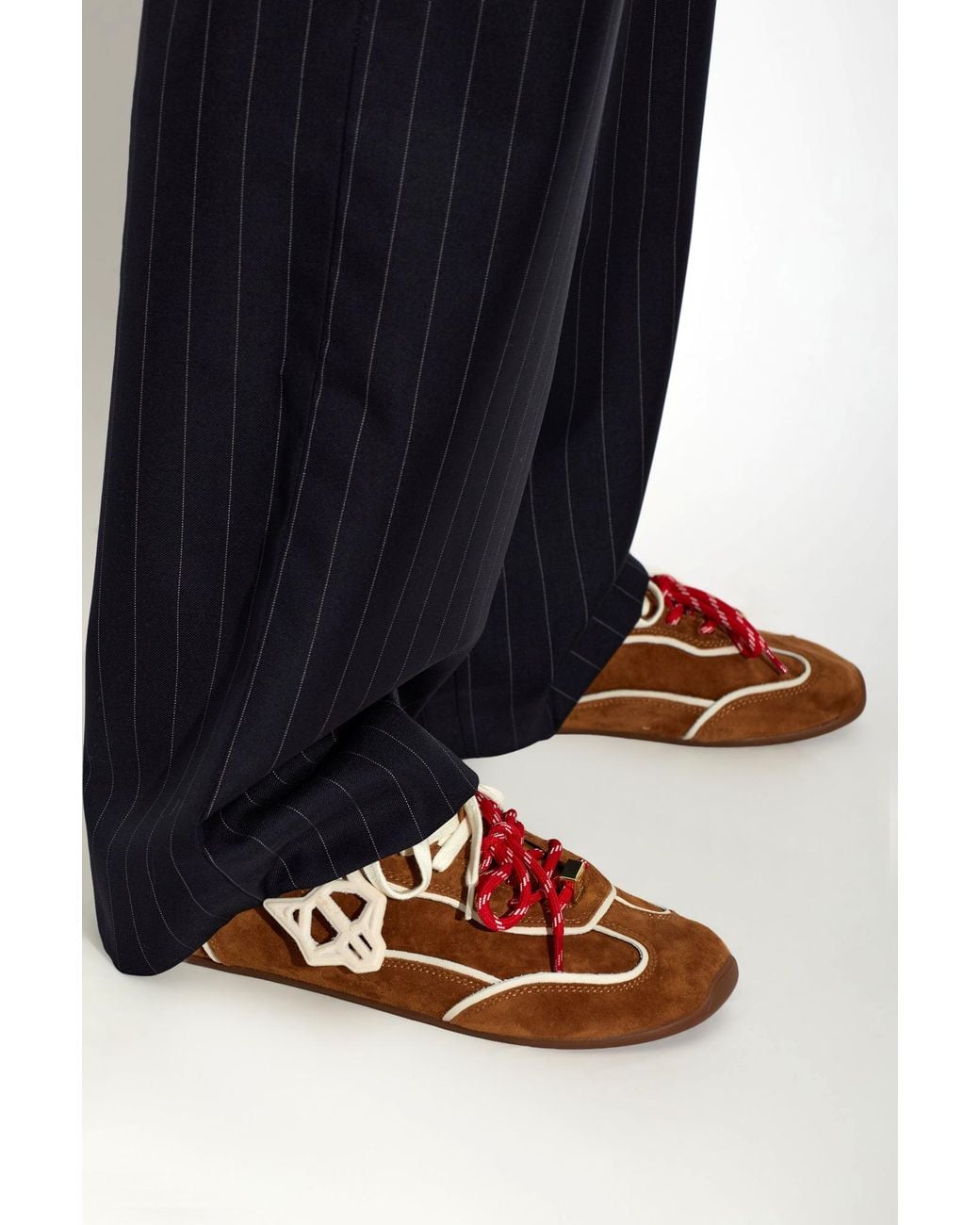 Naked Wolfe Brown 'Soul' Low-Top Sneakers