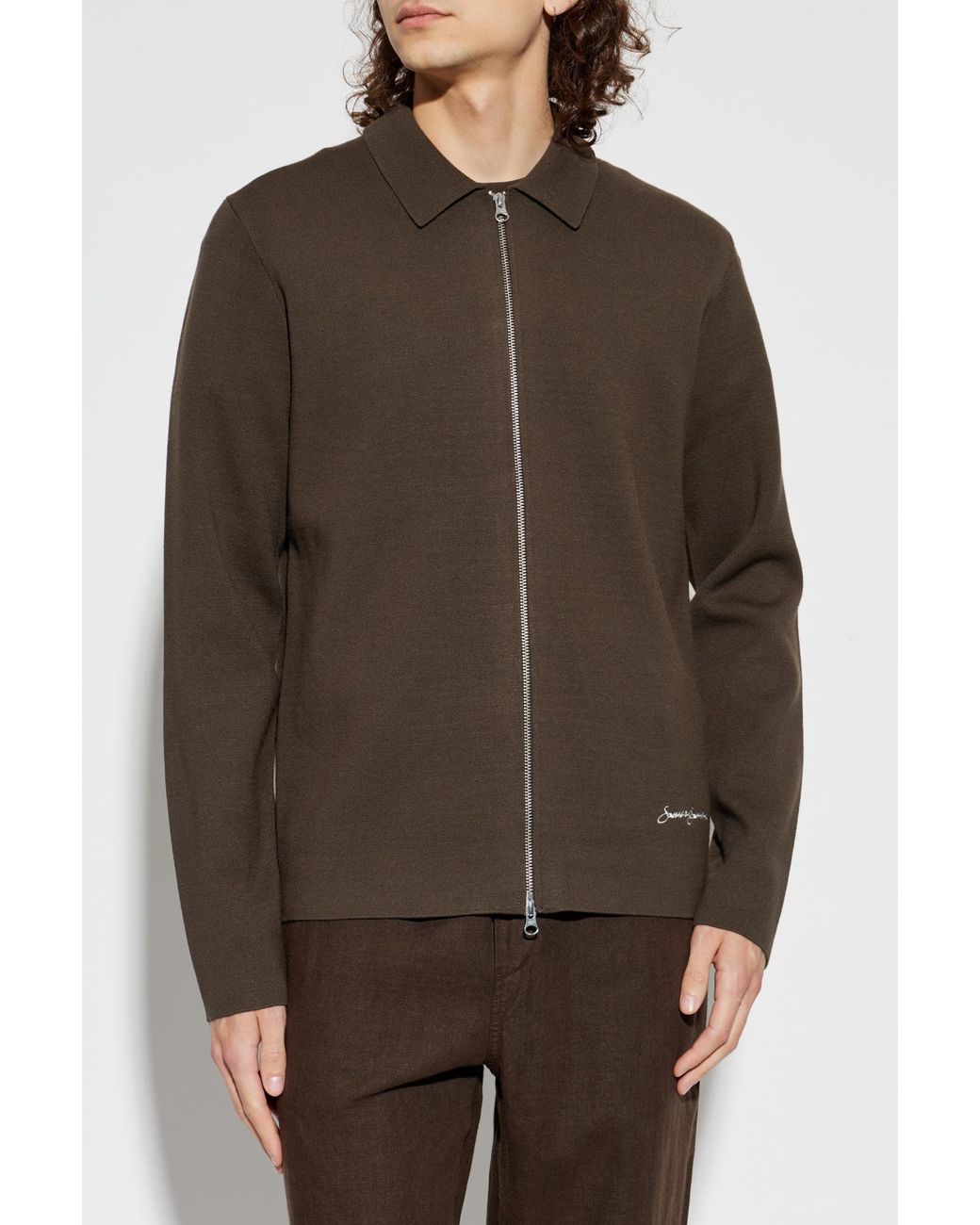Samsøe & Samsøe Brown Cardigan 'Samatt' for men