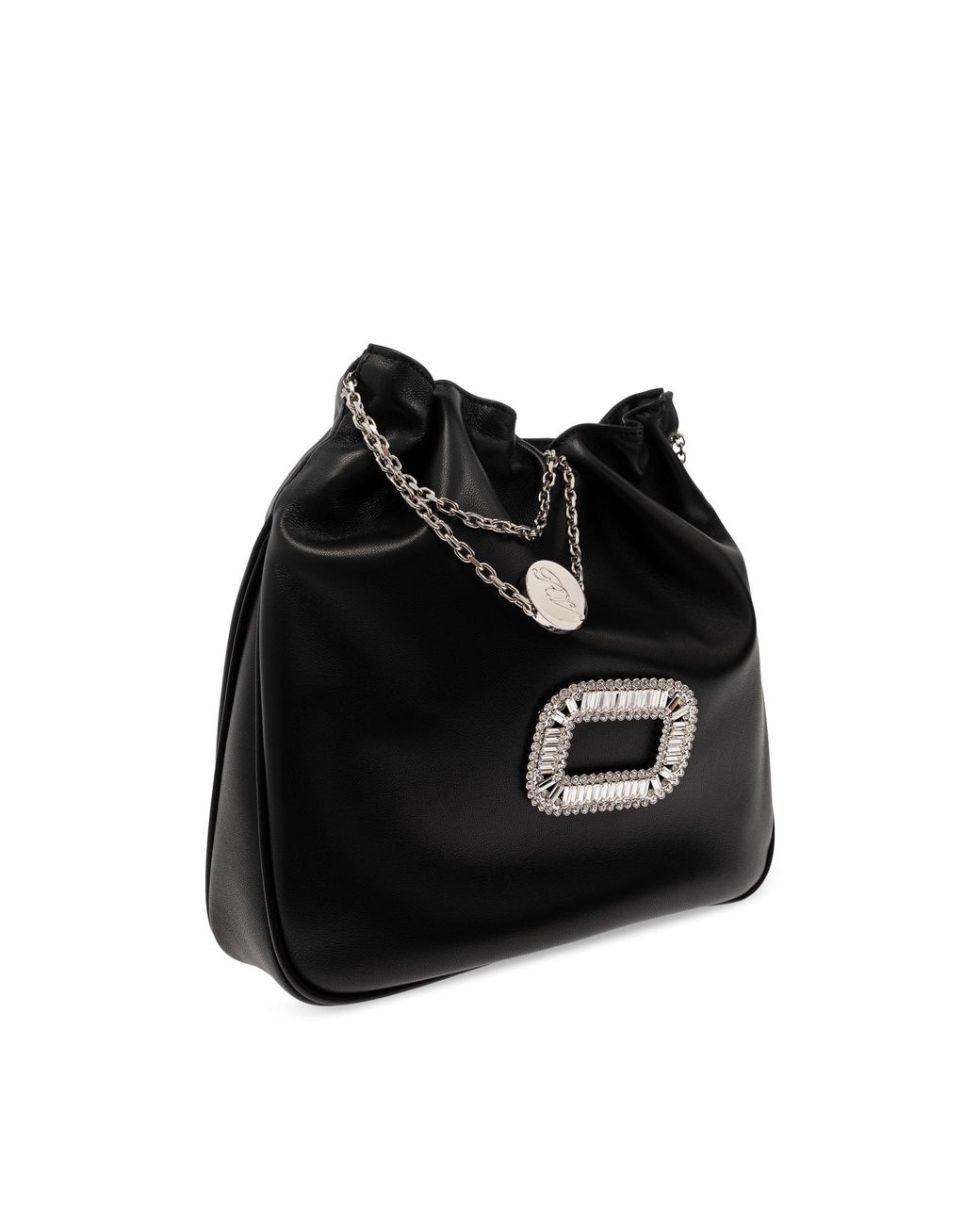 Roger Vivier Black "Pilgrim Mini" Shoulder Bag