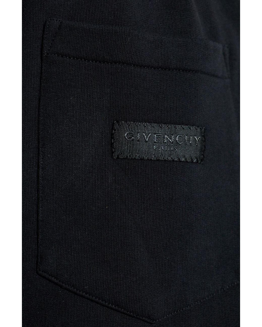 Givenchy Blue Shorts With Logo Patch for men