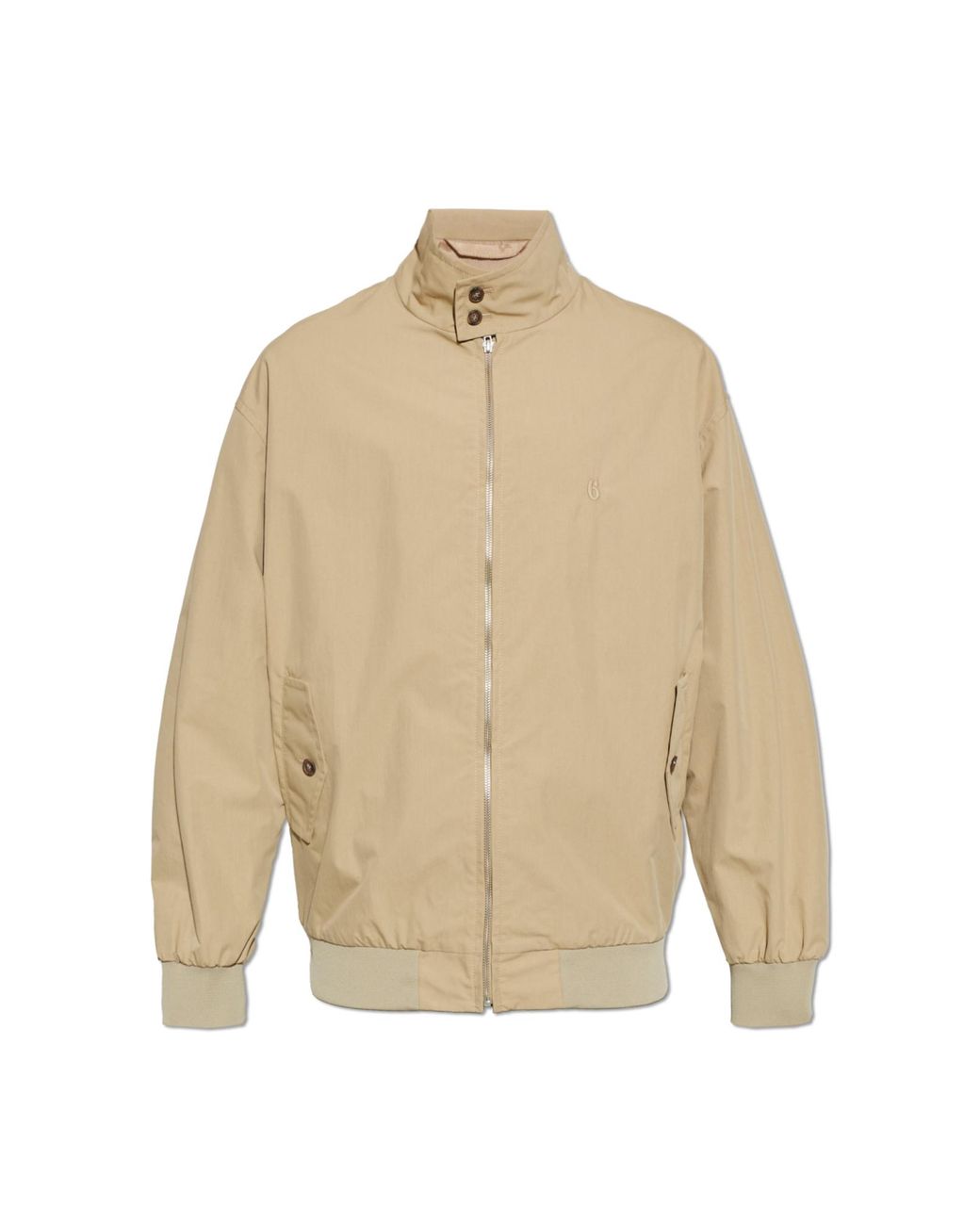 MM6 by Maison Margiela Natural Jacket With A Stand-Up Collar for men
