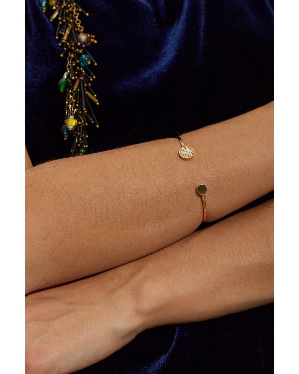 Tory Burch Metallic Logo Bracelet