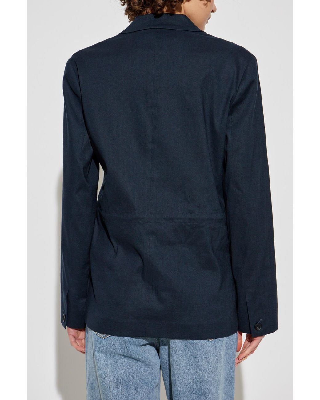 Rag & Bone Blue Blazer With Open Lapels