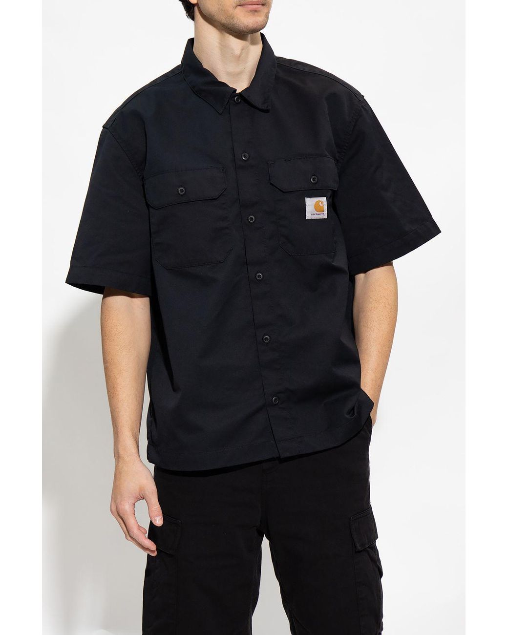 Carhartt WIP 's/s Craft' Short-sleeved Shirt in Black for Men | Lyst
