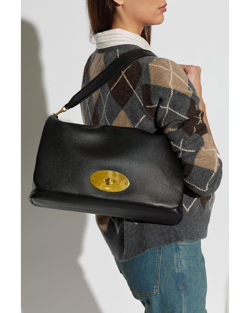 Mulberry Black 'Delilah Large' Shoulder Bag