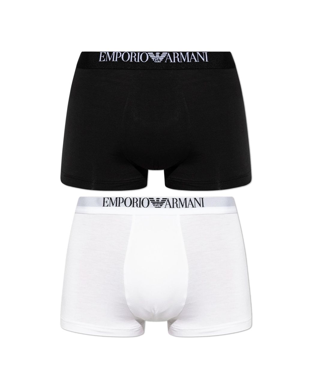 Emporio Armani Black 2-Pack Of Boxers for men