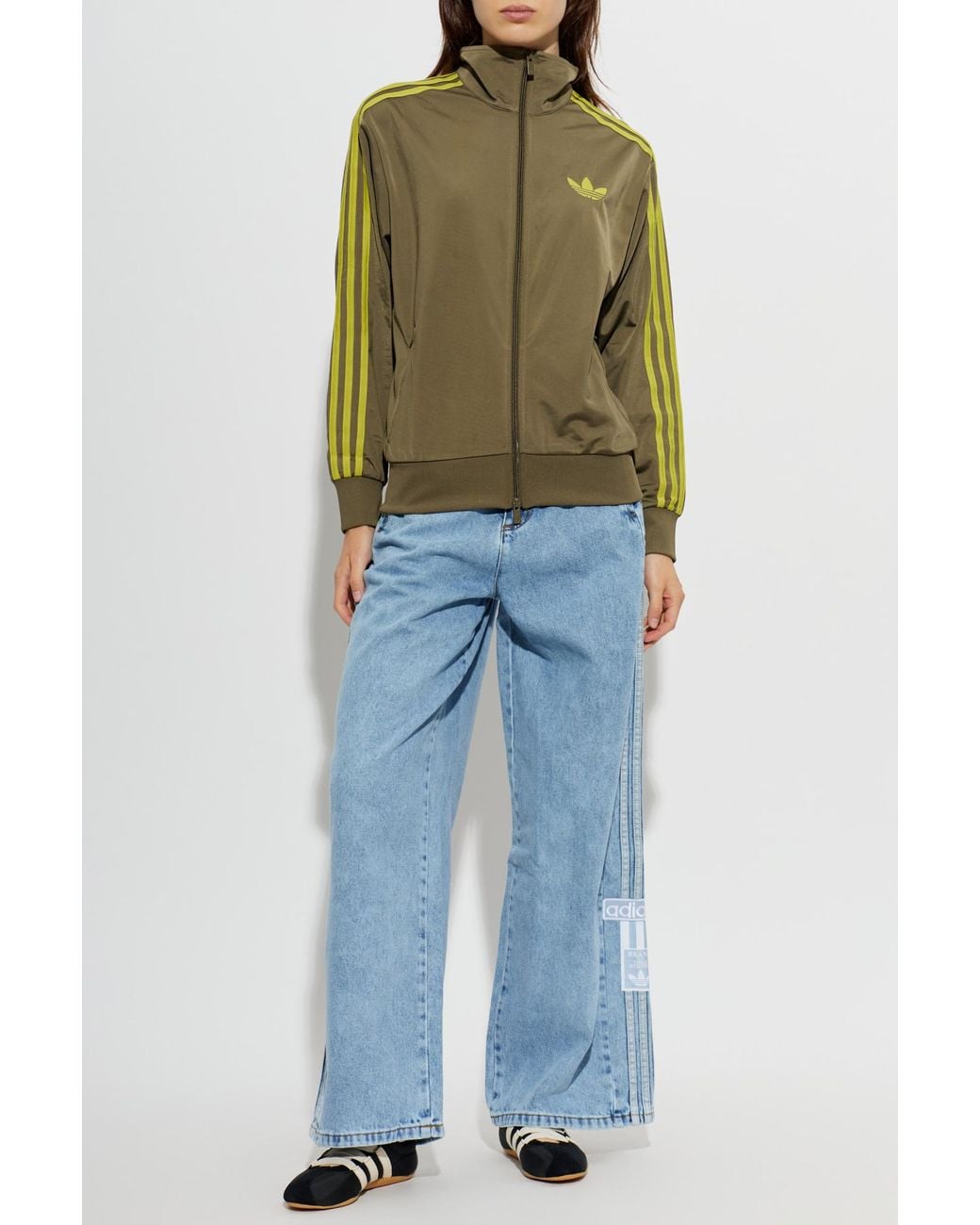 Adidas Originals Blue Wide-Leg Jeans