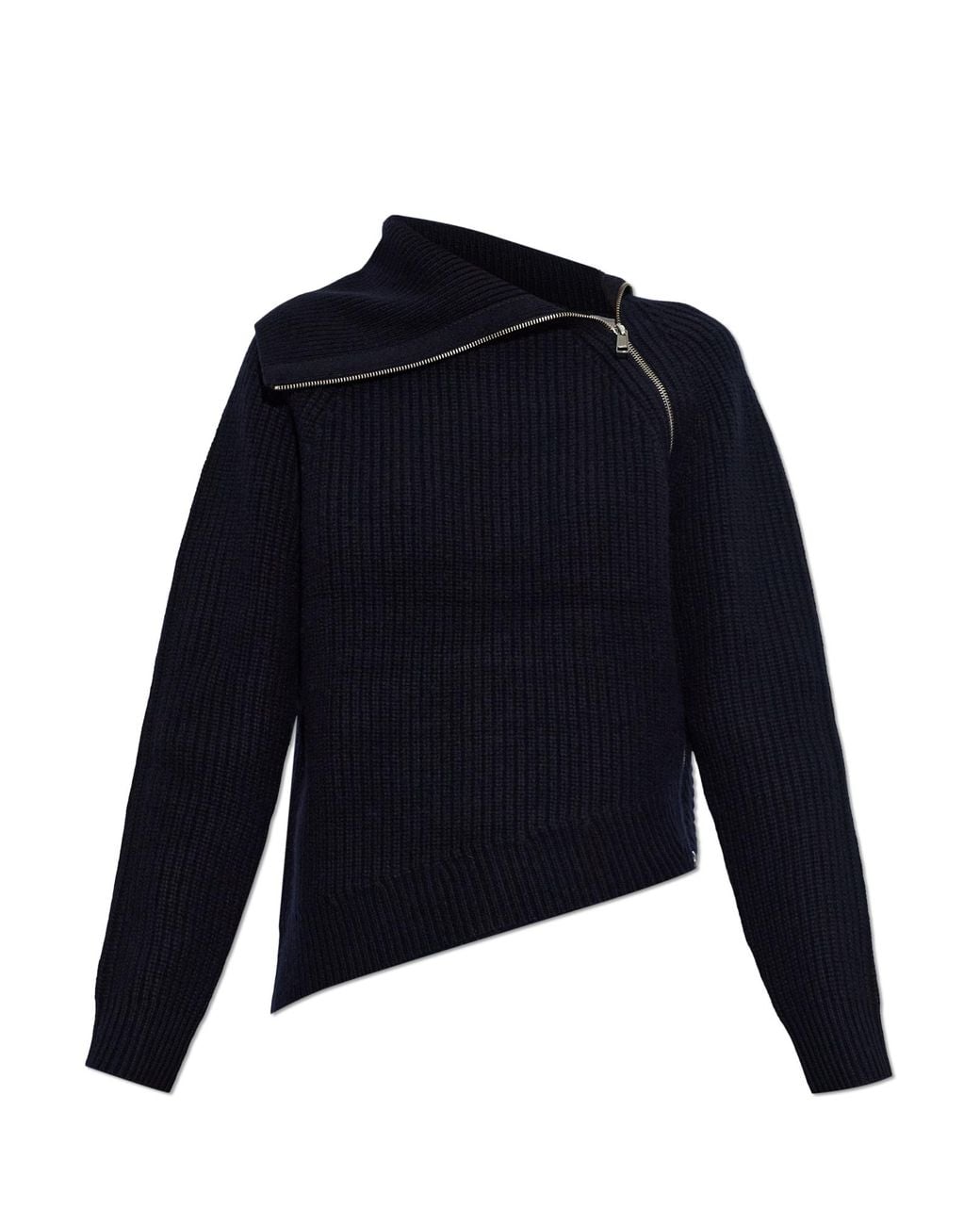 AllSaints Blue 'Cleo' Wool Turtleneck