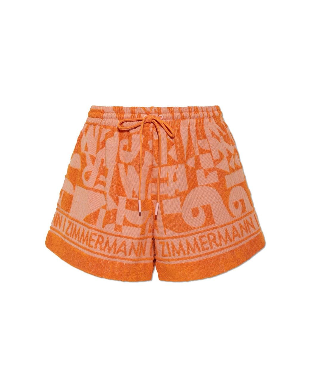 Zimmermann Orange 'Solstice' Shorts