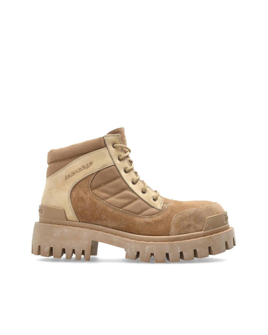 Balenciaga Brown 'Combat Strike' Shoes