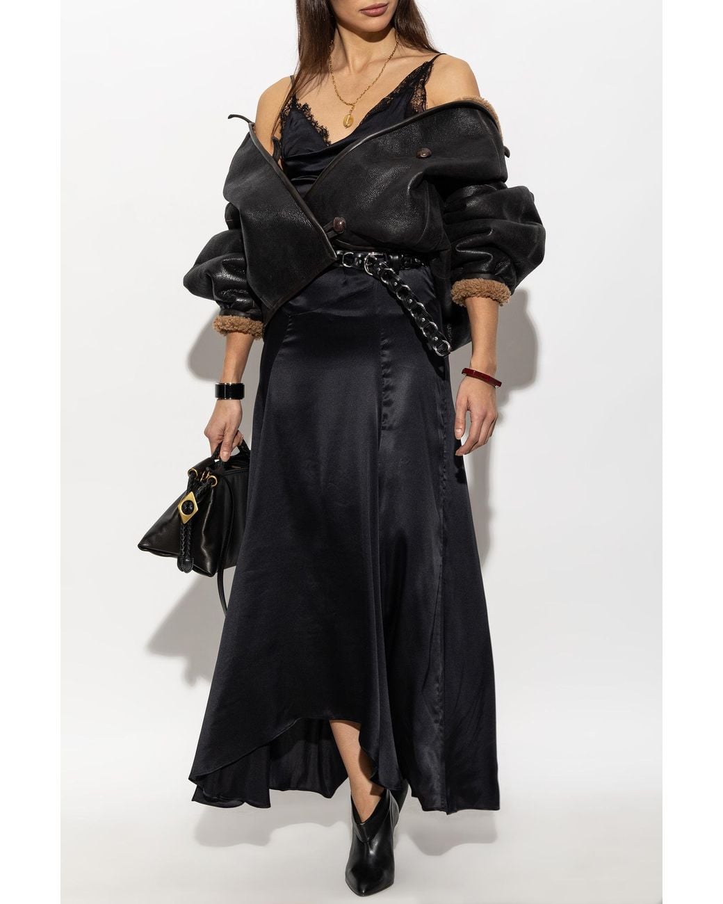 Isabel Marant Black Silk Dress 'Aloise'