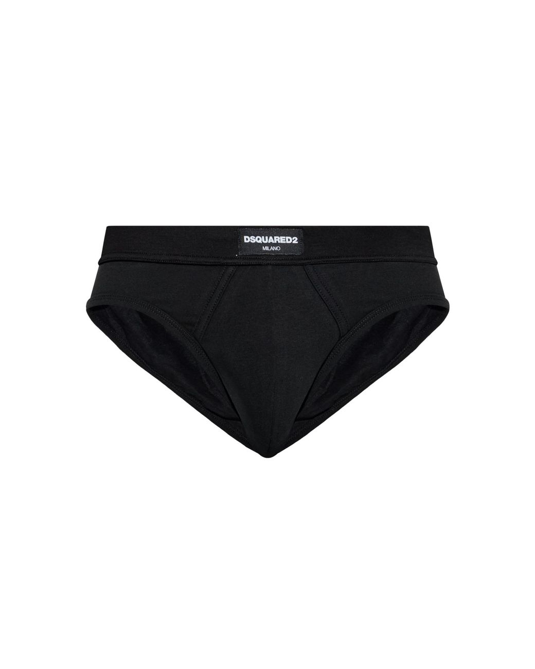 DSquared² Black Briefs With Logo for men