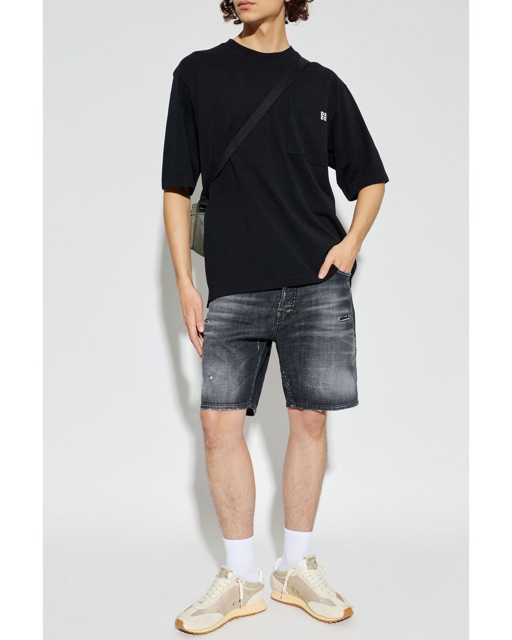 DSquared² Blue "Marine" Denim Shorts for men