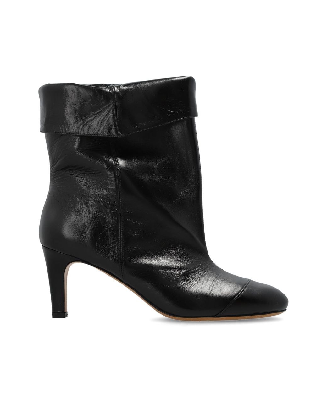 Isabel Marant Black Heeled Ankle Boots 'Eldra'