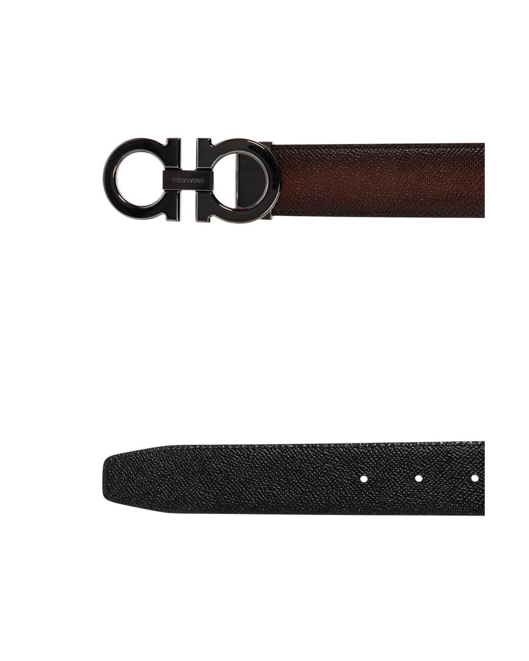 Ferragamo Brown Reversible Belt for men