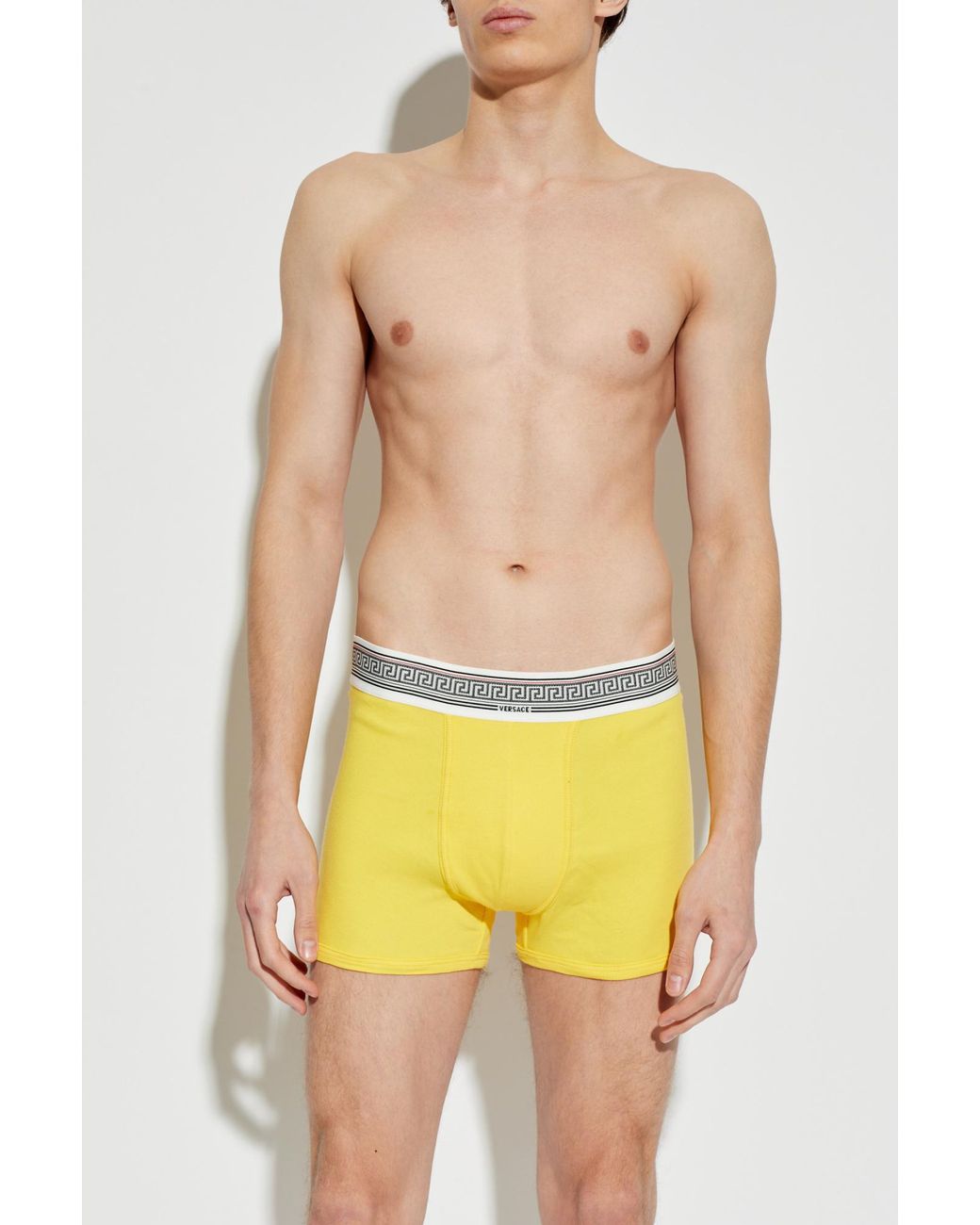 Versace Yellow Cotton Boxers for men