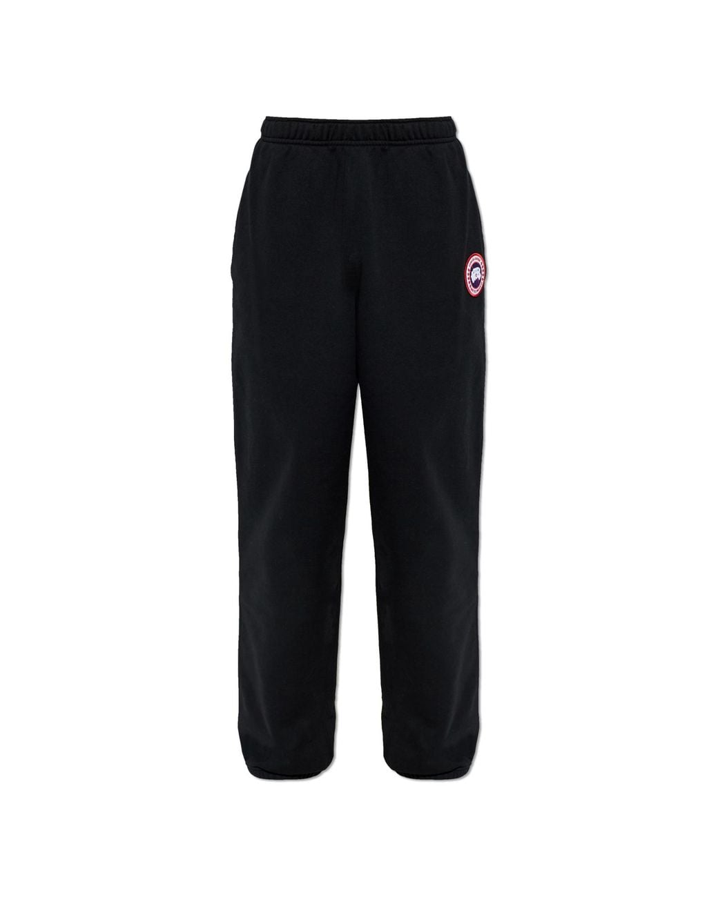 Canada Goose Black Sweatpants With Logo Patch for men