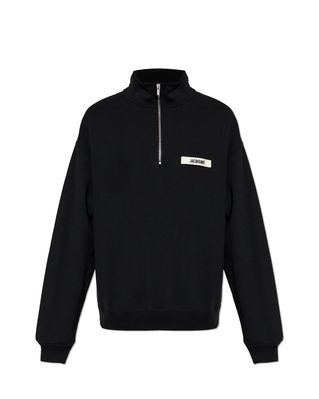 Jacquemus Black Sweatshirt With Logo for men