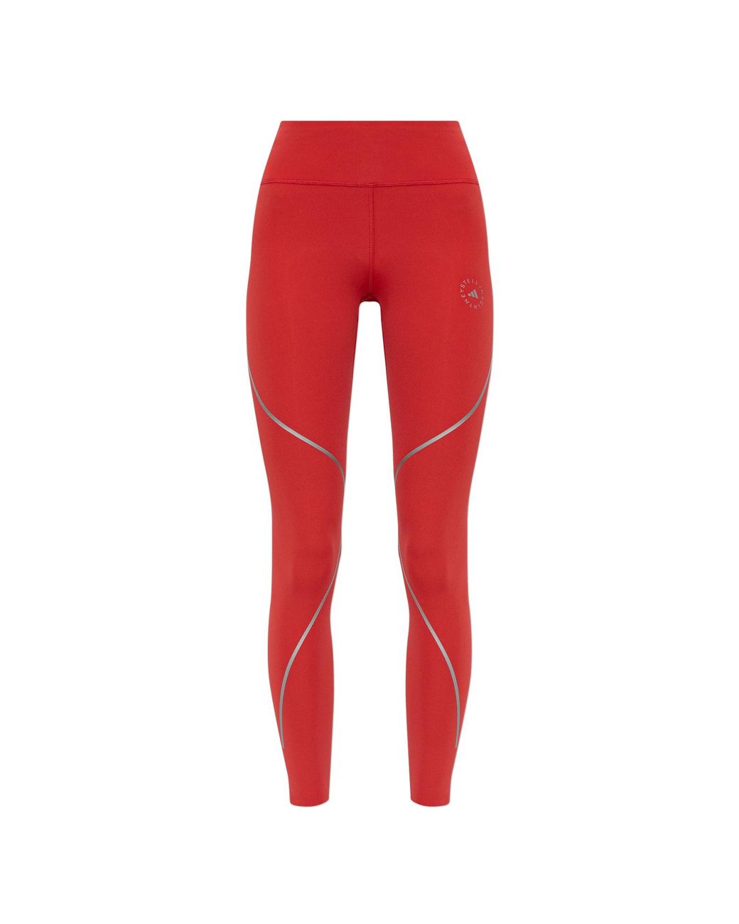 Adidas By Stella McCartney Red Logo Leggings