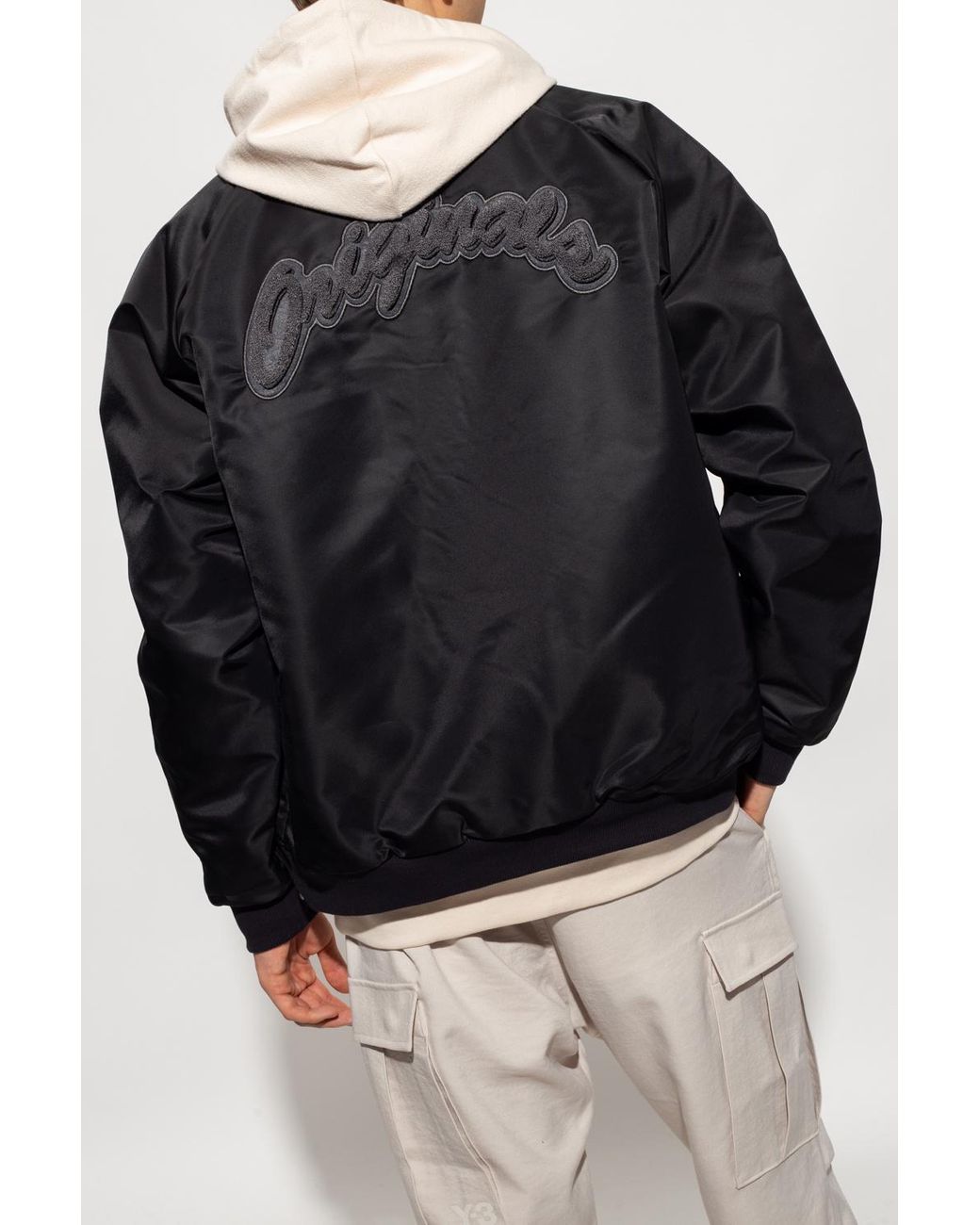 adidas Originals Bomber Jacket in Black for Men | Lyst