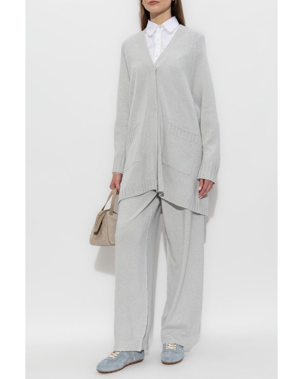 Fabiana Filippi Gray Wide-Leg Trousers