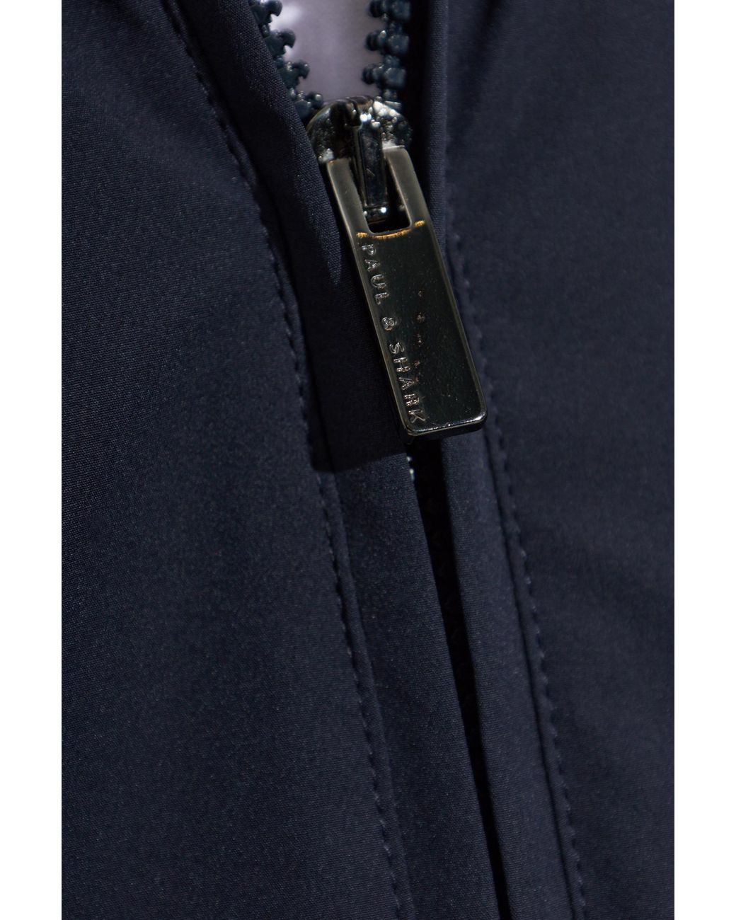 Paul & Shark Blue Cardigan With Stand-Up Collar for men