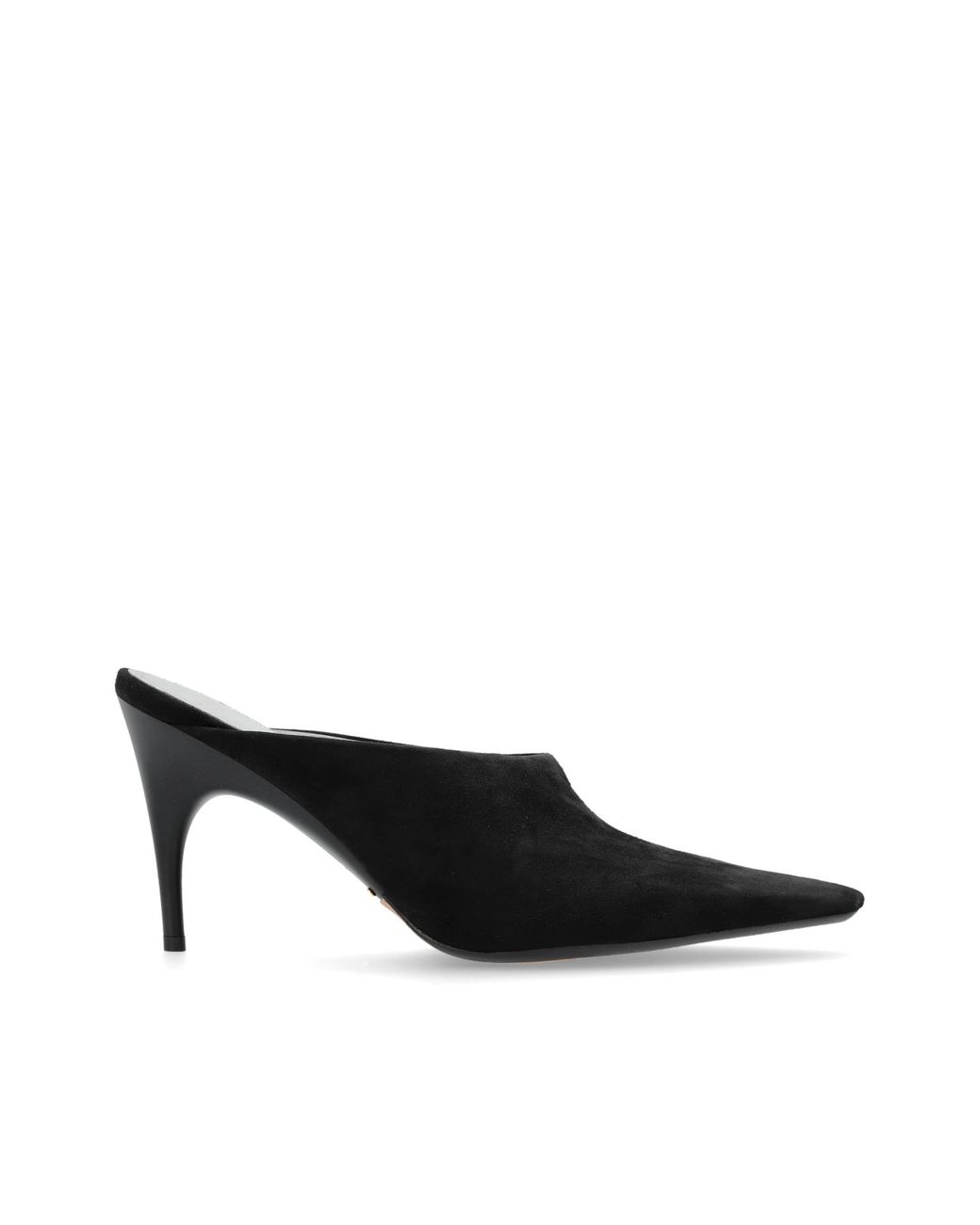 Balenciaga Black 'Duchesse' Heeled Mules