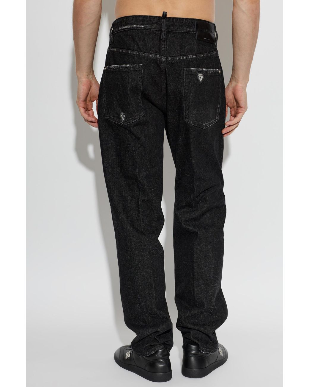 DSquared² Black Jeans '642' for men