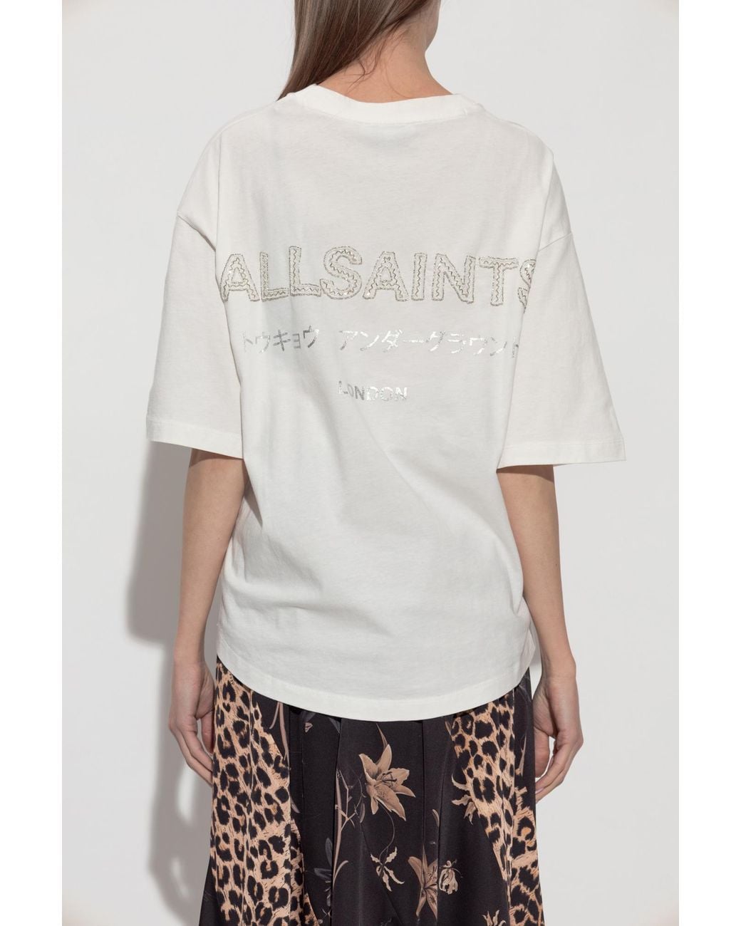 AllSaints White T-Shirt "Under"