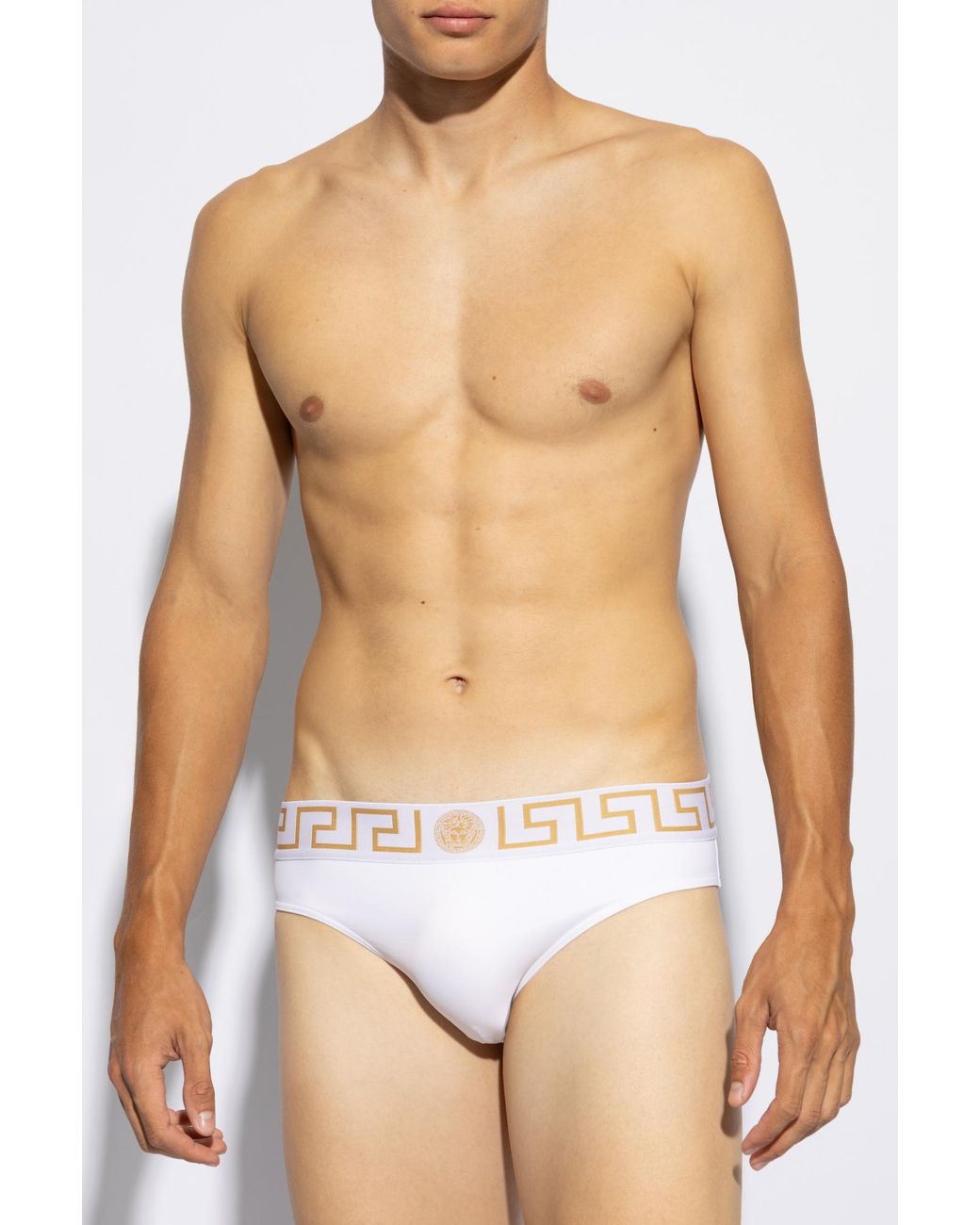 Versace White Swim Briefs for men