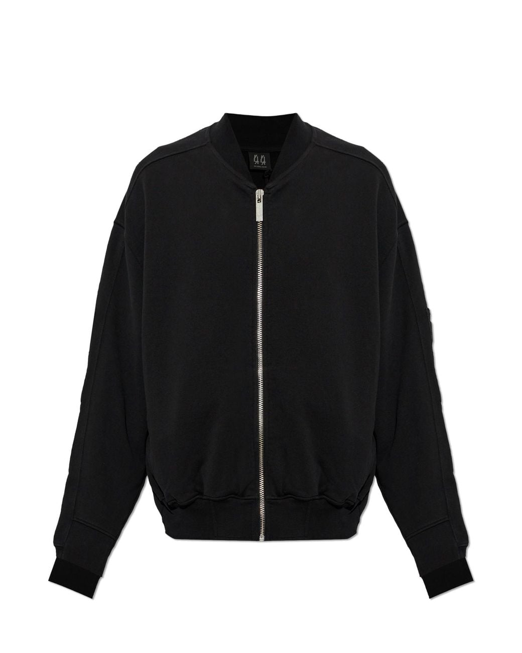 44 Label Group Black Bomber Jacket for men